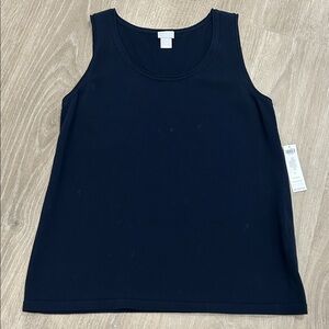 Chico's Black Scoop Neck Tank